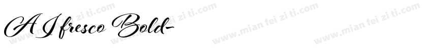 AI fresco Bold字体转换